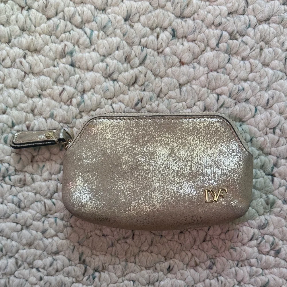Diane Von Furstenberg Gold Leather Pouch
